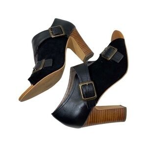 Farylrobin women’s heel/shoes Size 7 Color Black/Brown